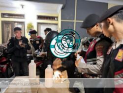 Razia Gabungan Polres Tasikmalaya Kota Amankan Ratusan Botol Miras di Bungursari
