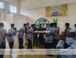 Rekatkan Sinergi, Polsek Cikoneng Sambangi Halalbihalal PGRI