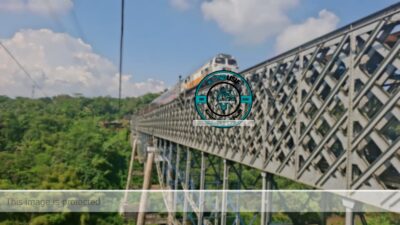 KDM Sidak Jembatan Cirahong, Buktikan Motor Bisa Papasan Tanpa Penjaga Swadaya