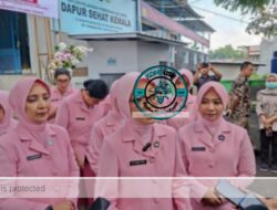 Ketua Bhayangkari Jabar Pantau Standar Gizi di Dapur Sehat Kemala Polres Ciamis