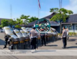 Gelar Latihan Dalmas, Polisi di Ciamis Pertajam Formasi Pengamanan Demo