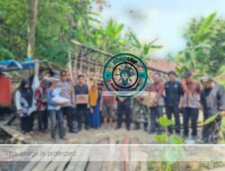 Rumah Panggung Warga Cibalong Roboh Akibat Lapuk, Polisi Langsung Gercep Kirim Bantuan