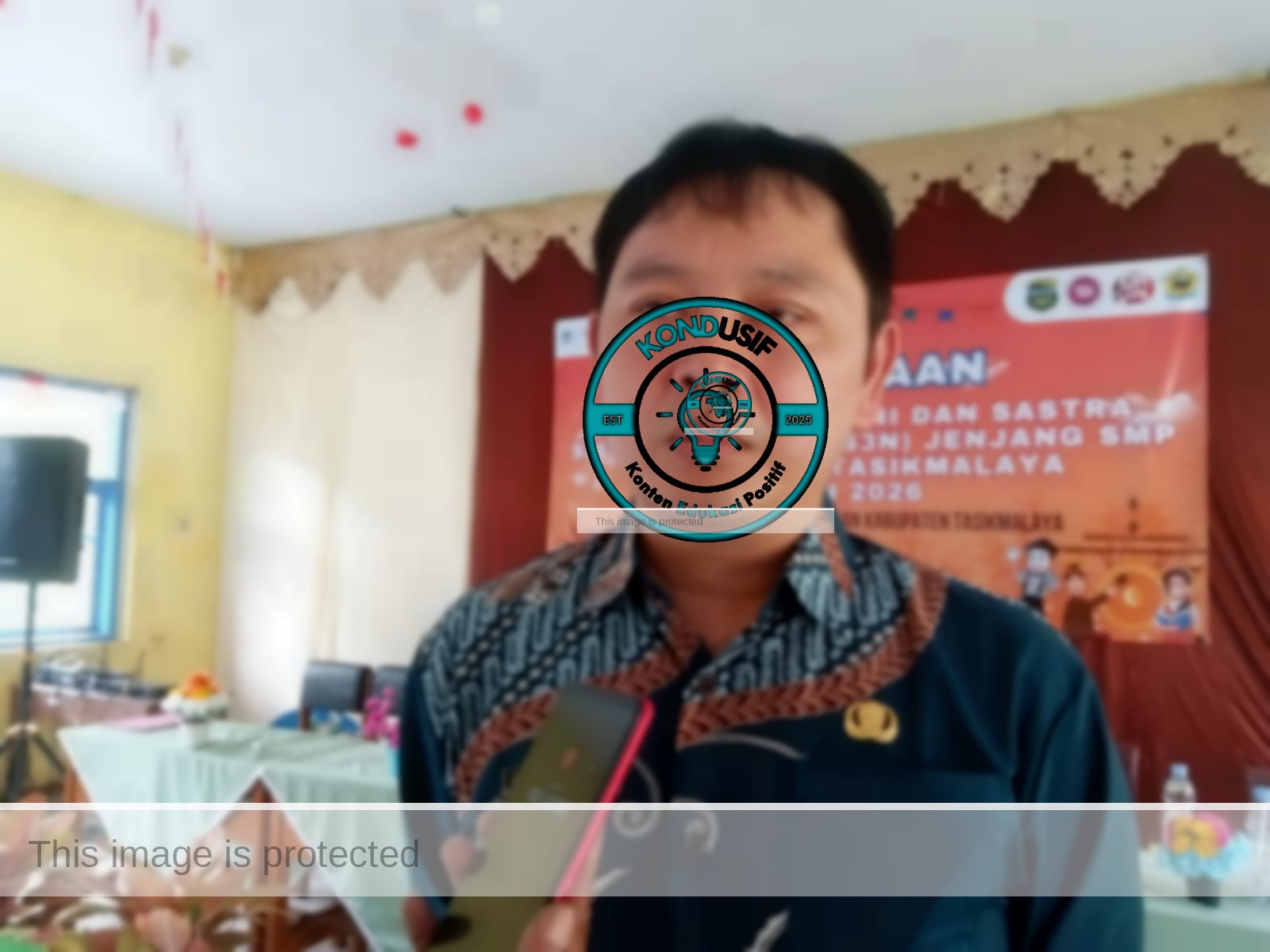 Kepala Dinas Pendidikan dan Kebudayaan kabupaten Tasikmalaya Wandi Herpiandi S.Pd M.Si, 