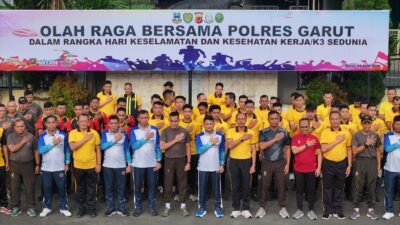Soliditas K3, Polres Garut Satukan TNI–Polri dan Pemda dalam Olahraga Bersama