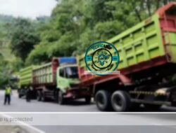 Truk Tronton Patah As di Lebak Jero Garut, Polisi Berlakukan Buka-Tutup Arus